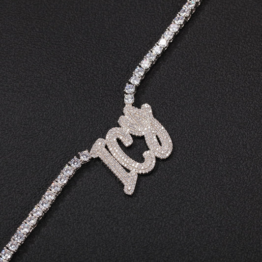 Name Necklace Custom Double Layer Tennis Chain